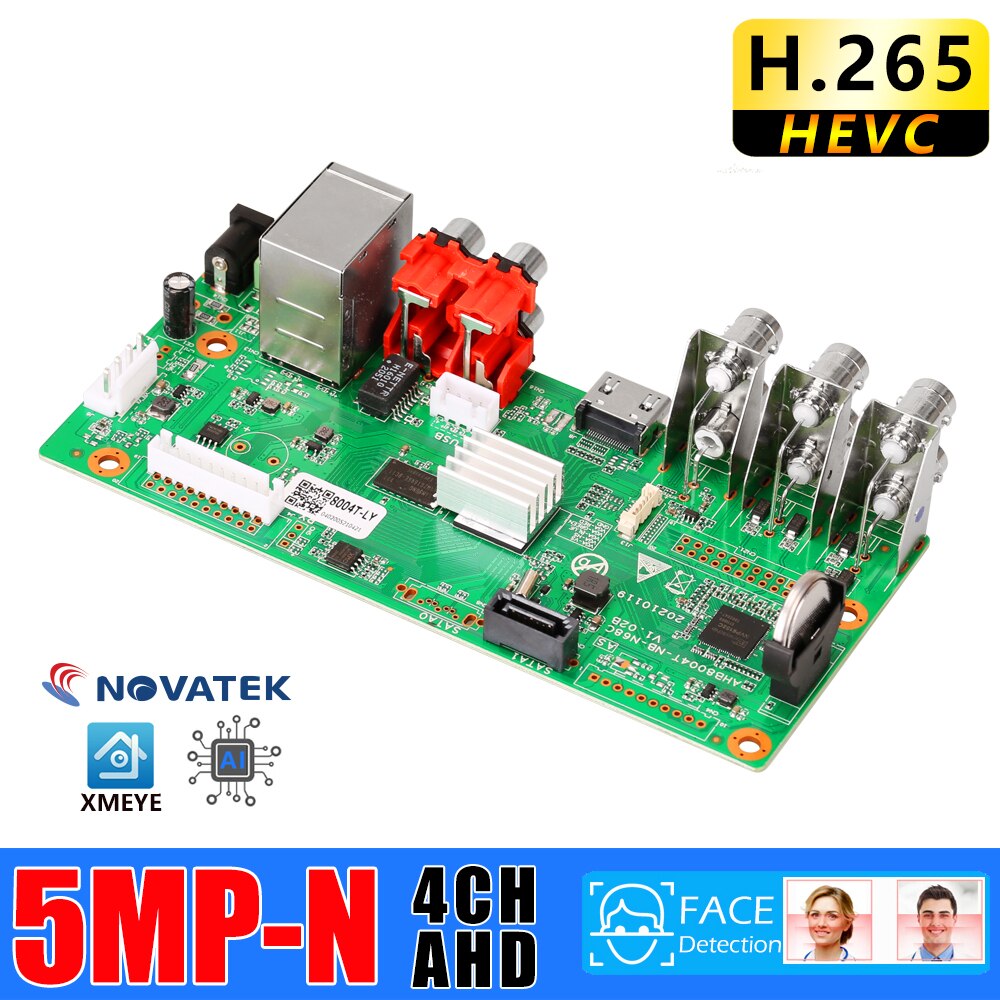 H.265  PCB AHD 5MP-N 4 ä AHD DVR ڴ ..